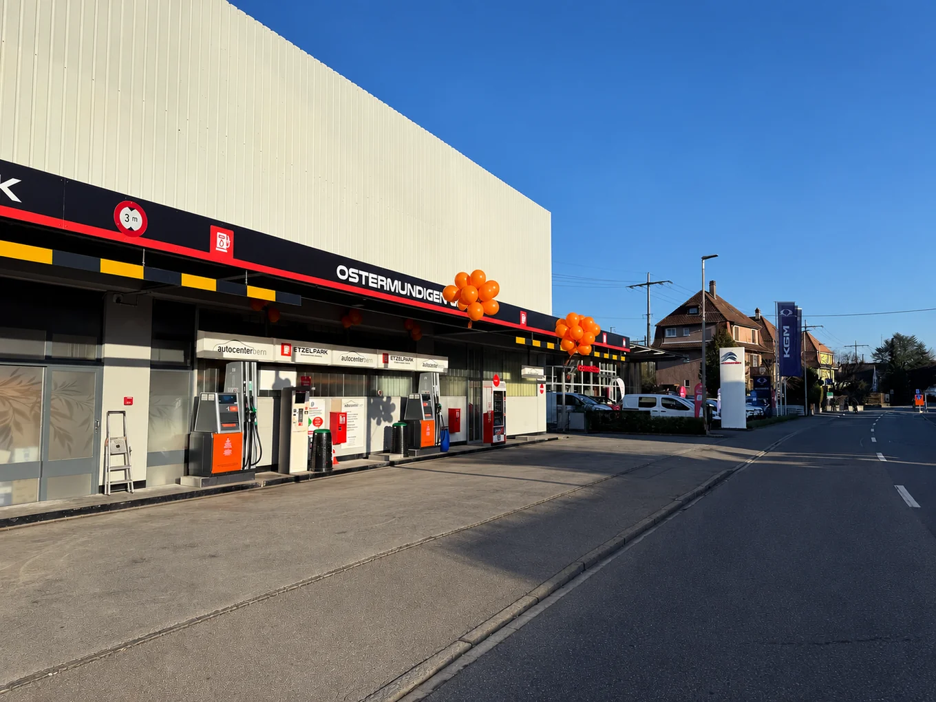 Etzelpark Ostermundigen Benzin mit Preistafel
